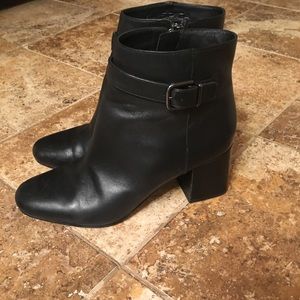 Via Spiga black leather bootie size 10